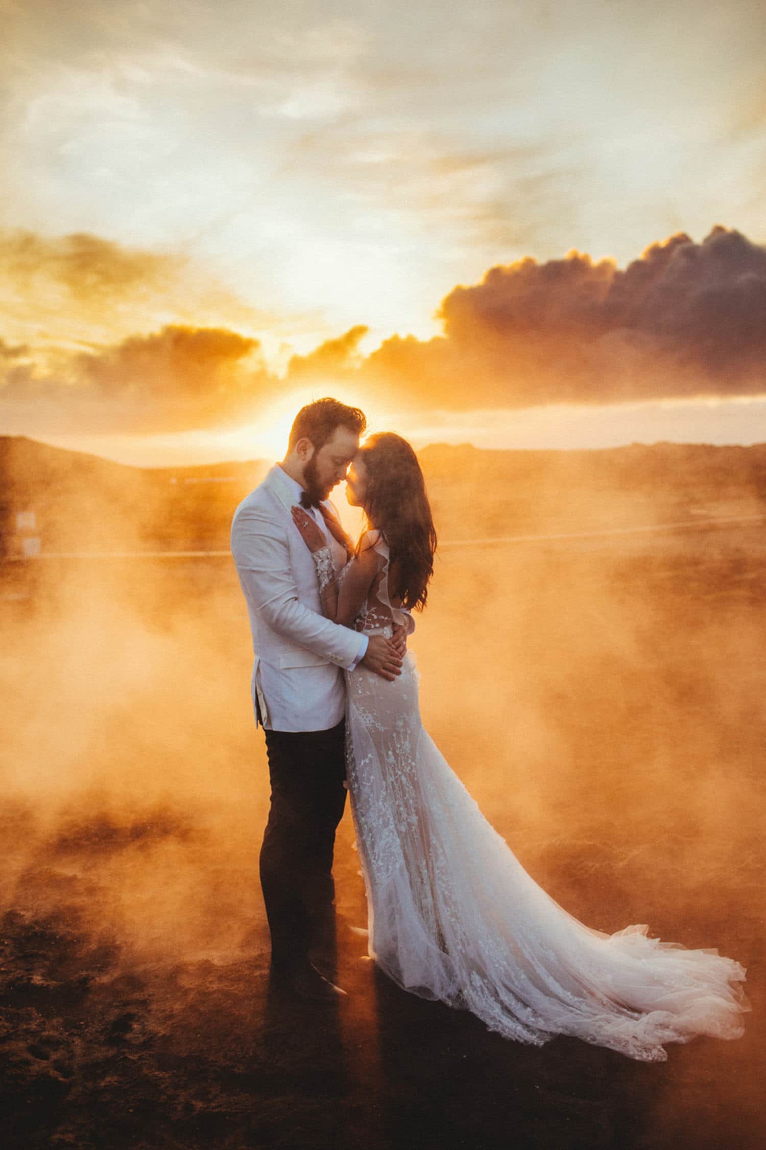 iceland wedding steam